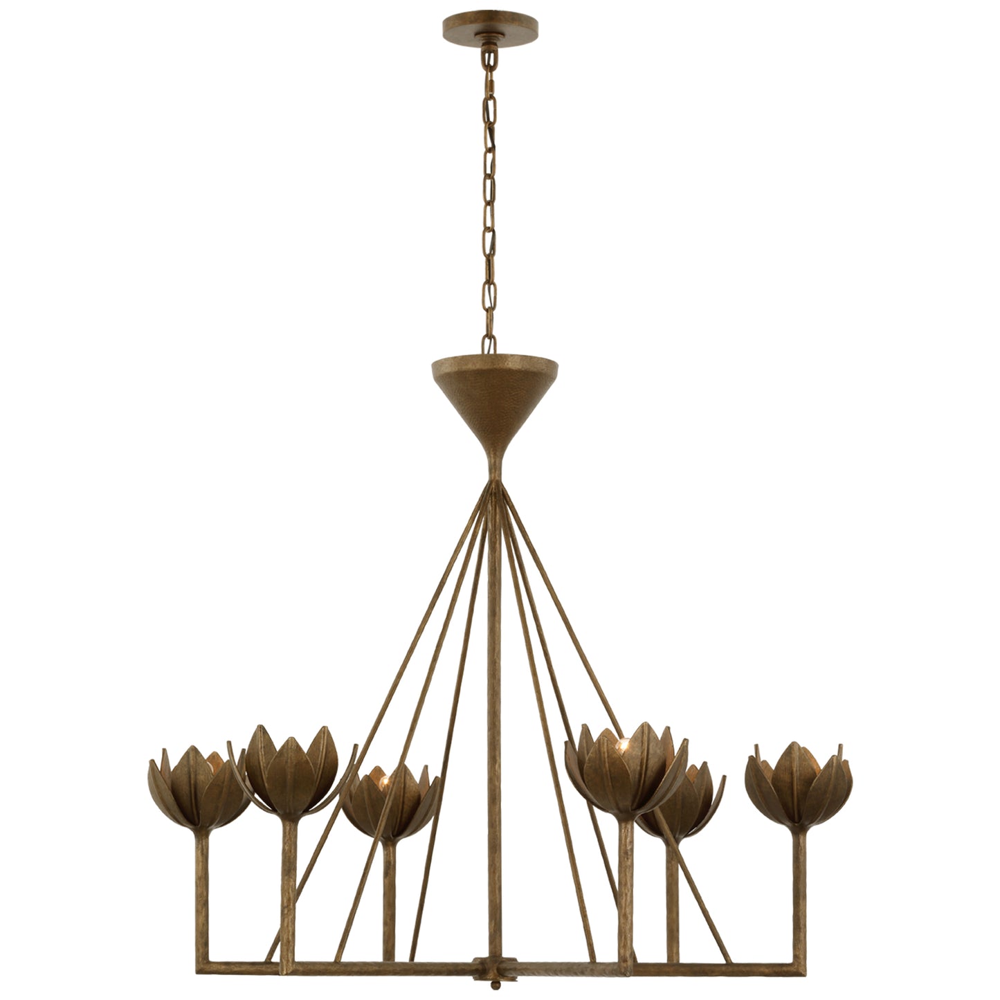 Alberto Large Low Ceiling Chandelier