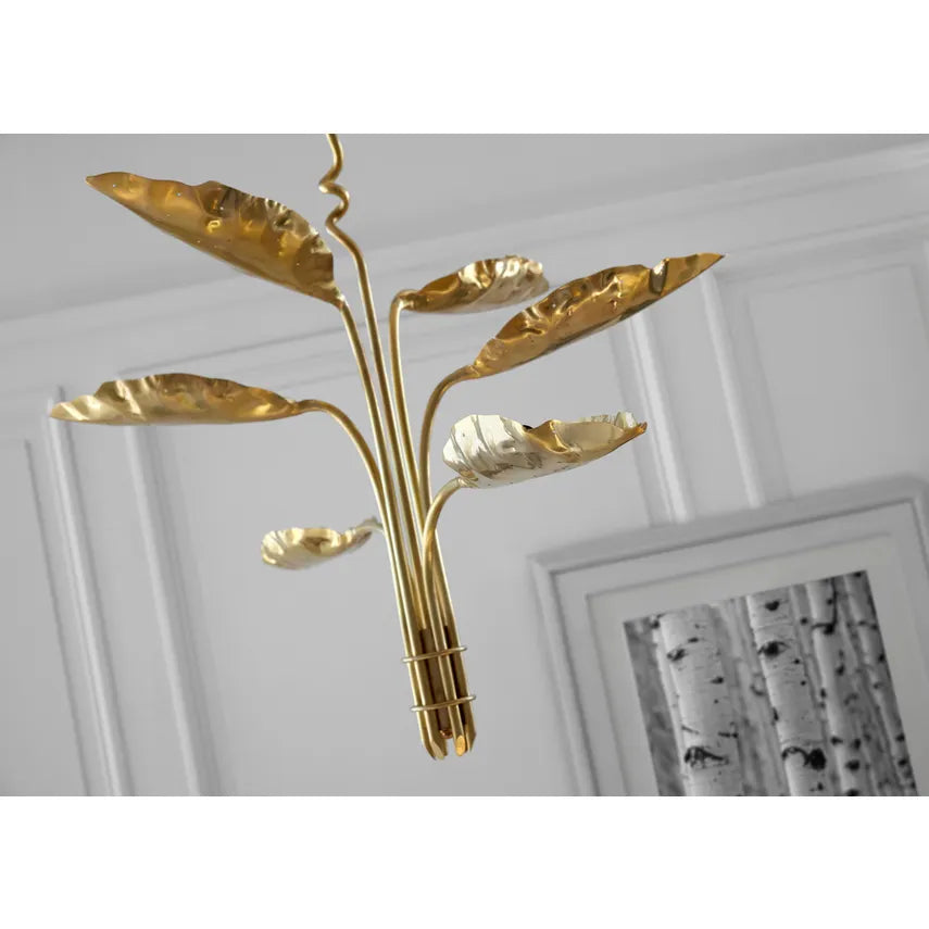 Dumaine Medium Pierced Leaf Chandelier