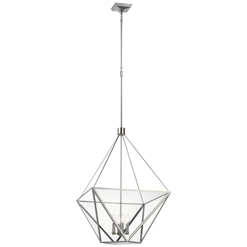 Lorino Large Lantern with Clear Glass